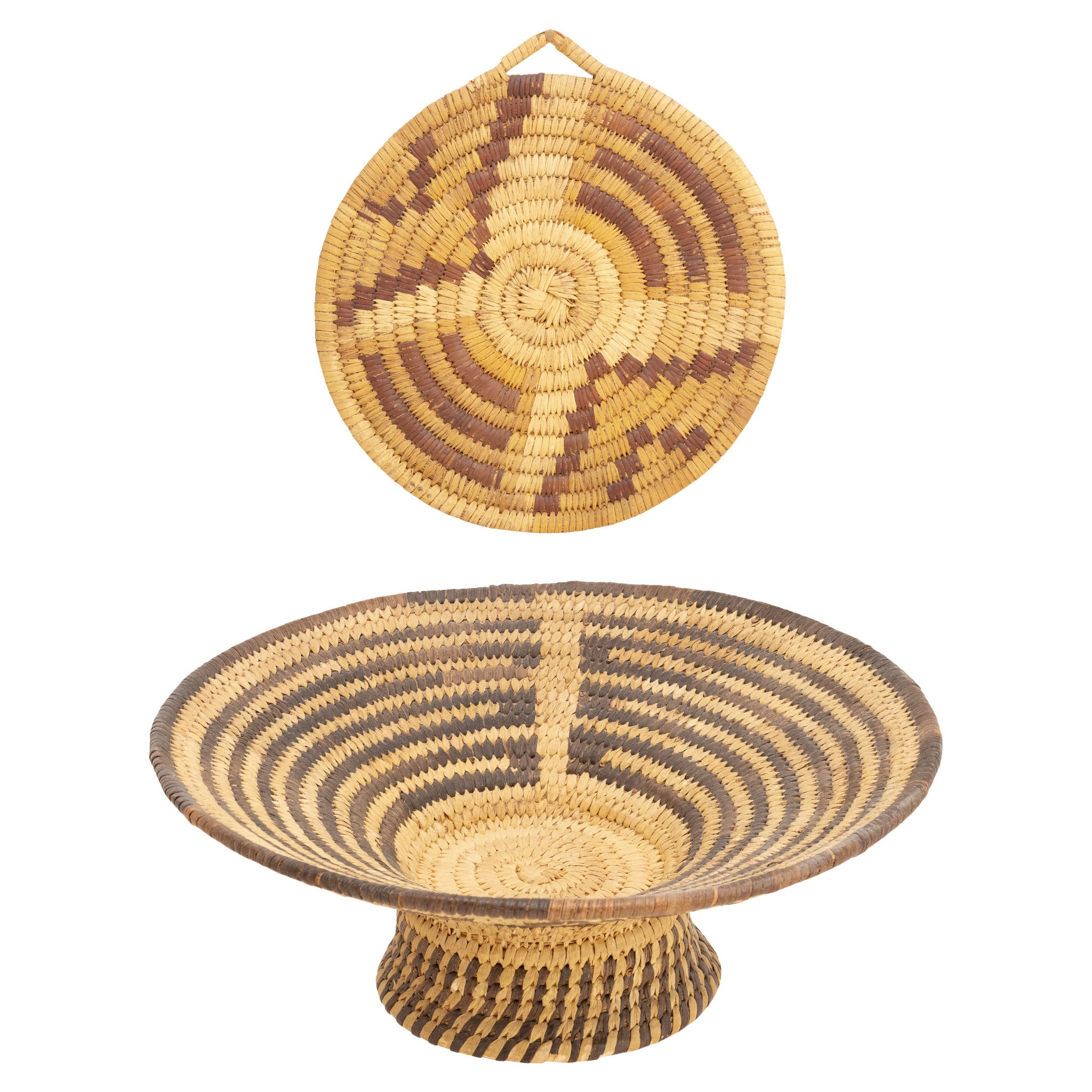 Papago Baskets, Native, Basketry, Vertical