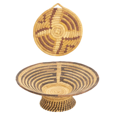 Papago Baskets, Native, Basketry, Vertical