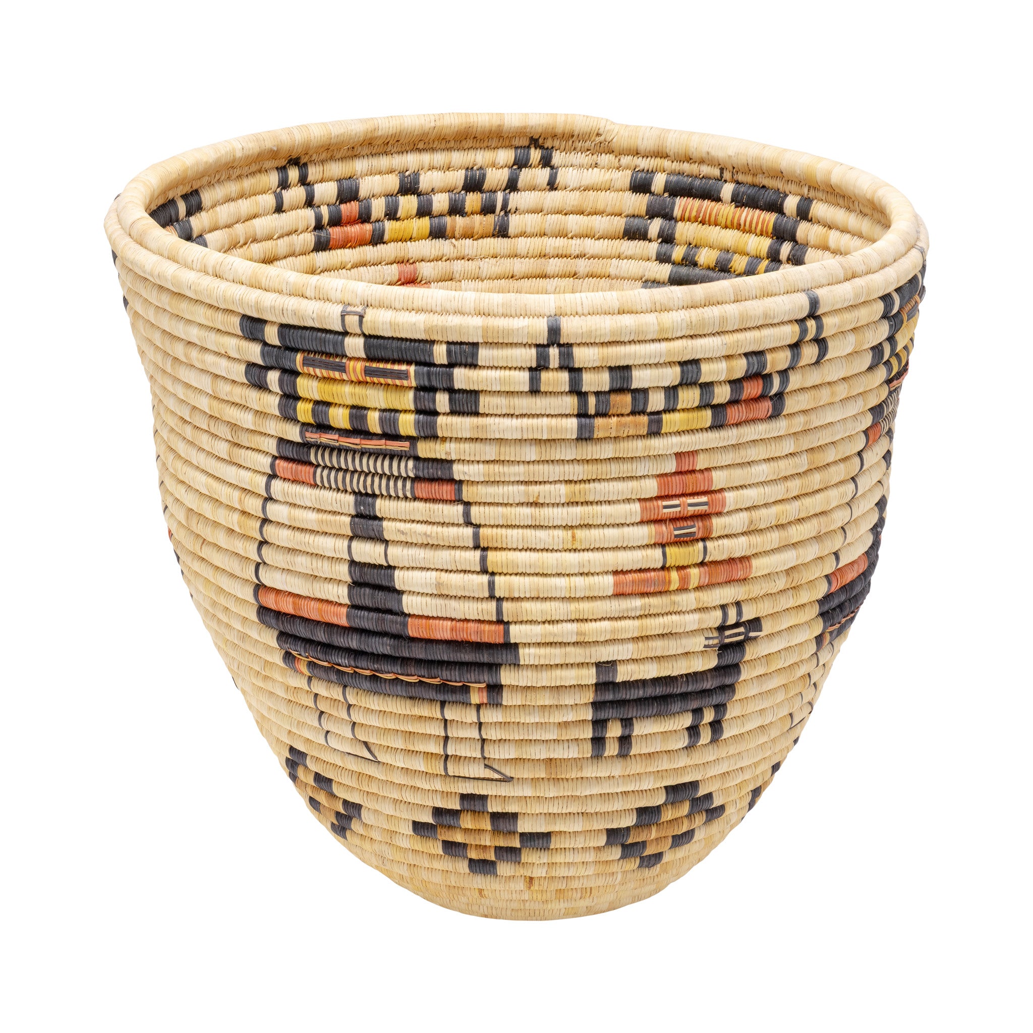 Large Hopi Pictorial Basket, Native, Basketry, Vertical