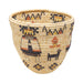 Large Hopi Pictorial Basket, Native, Basketry, Vertical