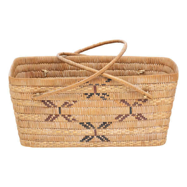 Thompson River Carrying Basket, Native, Basketry, Vertical