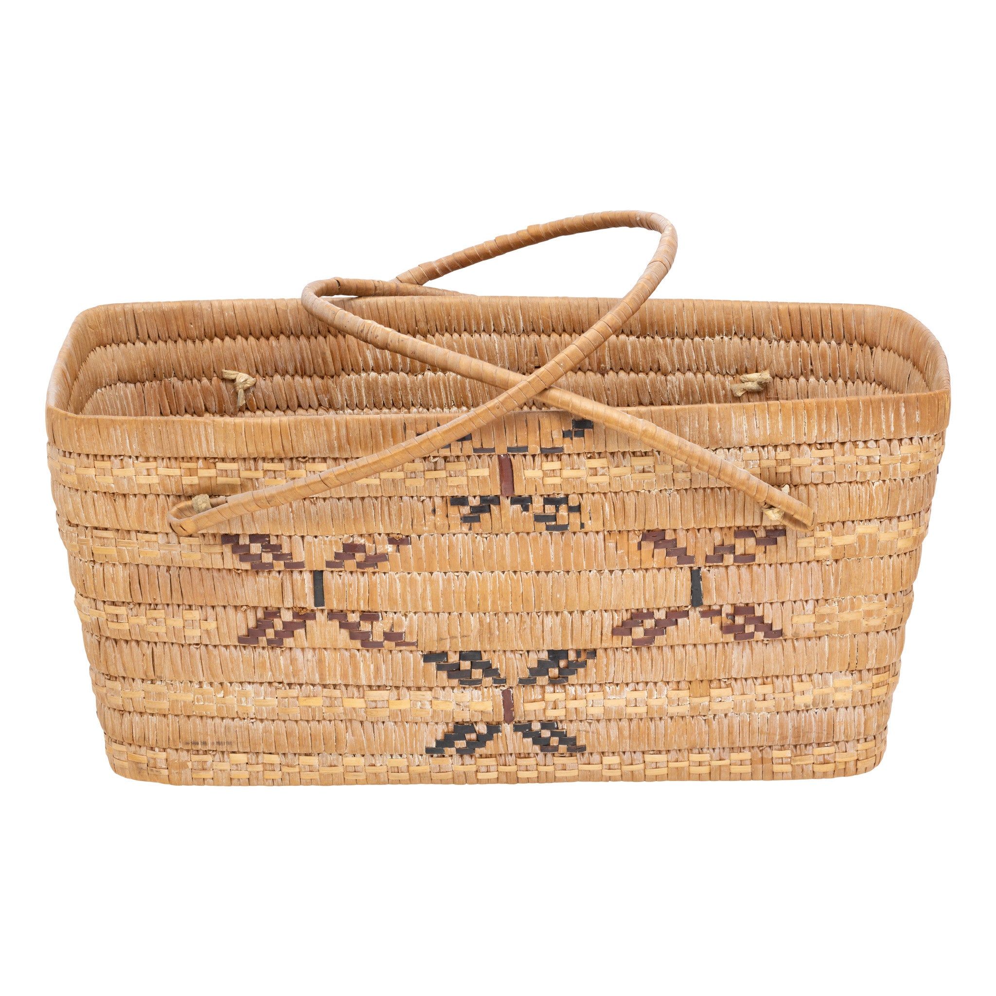 Thompson River Carrying Basket, Native, Basketry, Vertical