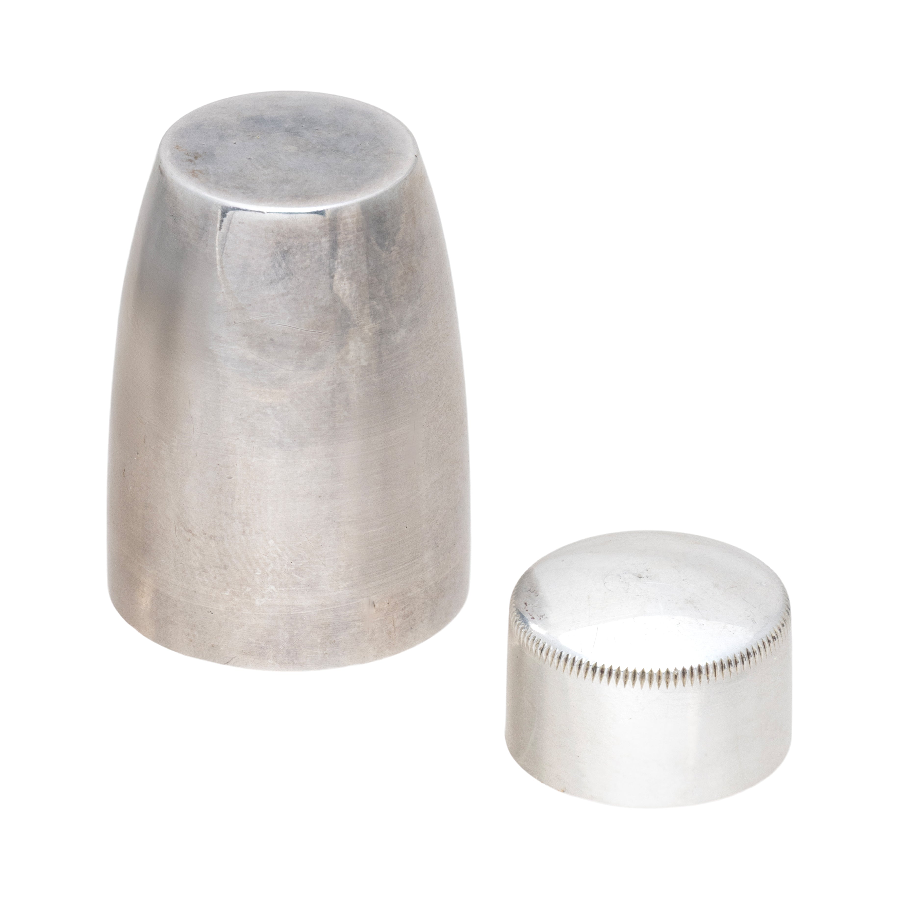 Silver Hammered Shield Flask