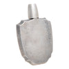 Silver Hammered Shield Flask