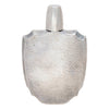 Silver Hammered Shield Flask