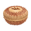 Algonquin Lidded Basket, Native, Basketry, Vertical