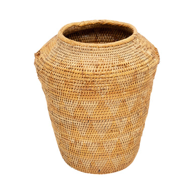 Paiute Olla, Native, Basketry, Vertical
