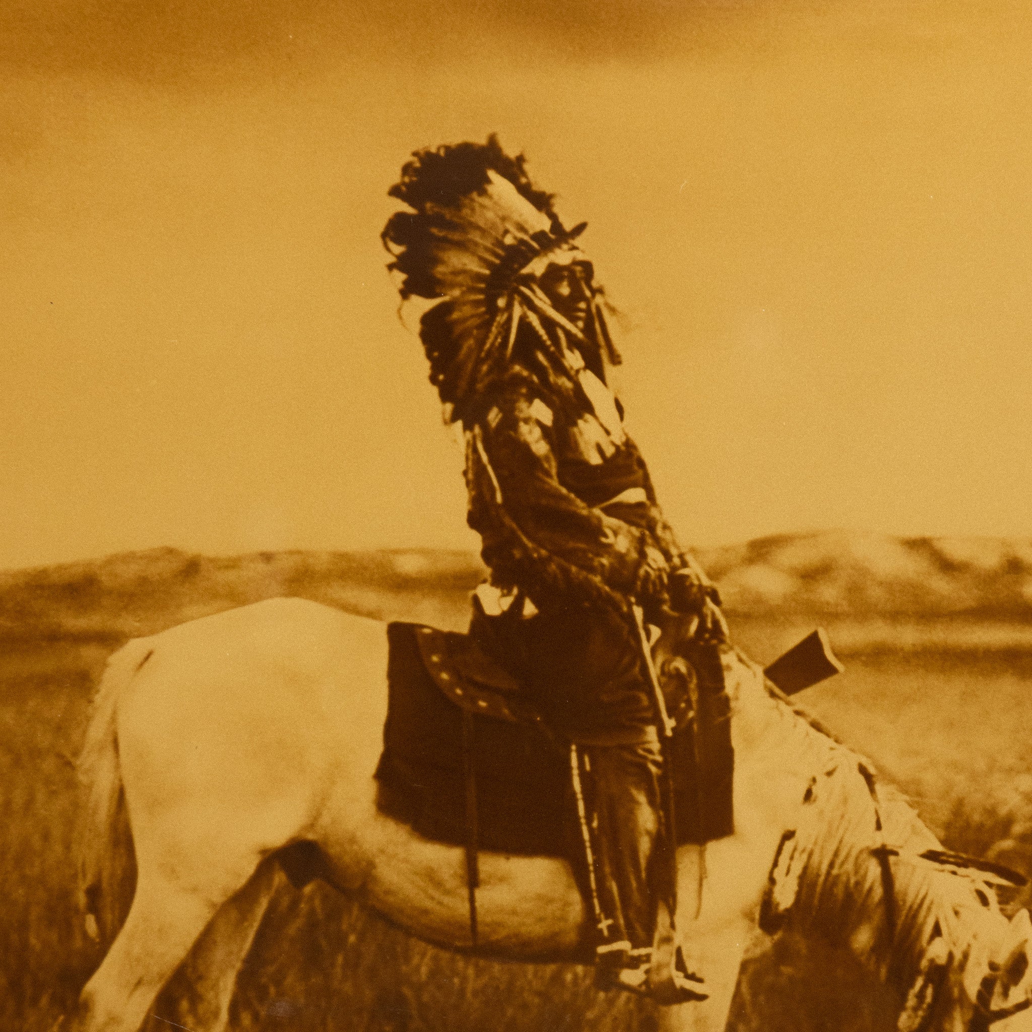 "An Oasis in the Badland" by Edward Sheriff Curtis Goldtone