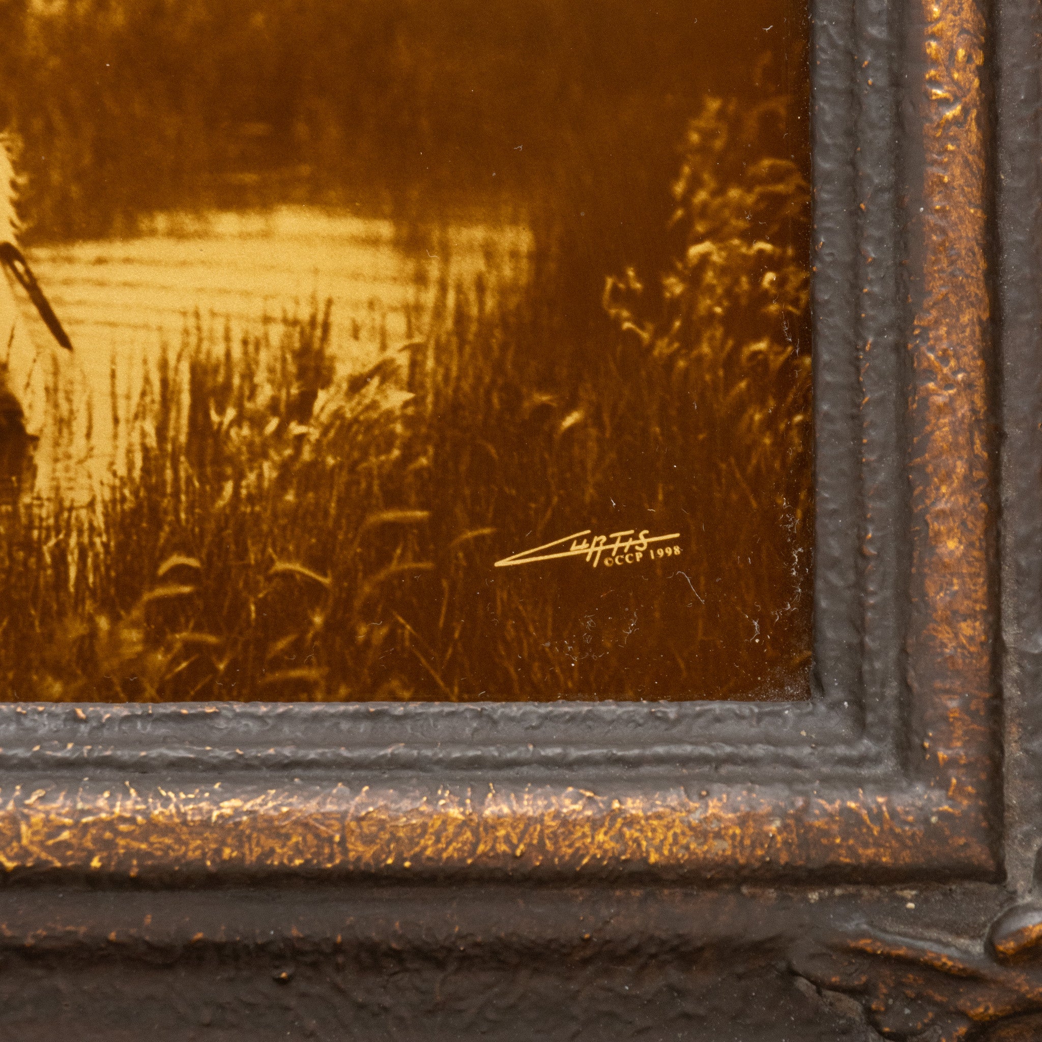 "An Oasis in the Badland" by Edward Sheriff Curtis Goldtone