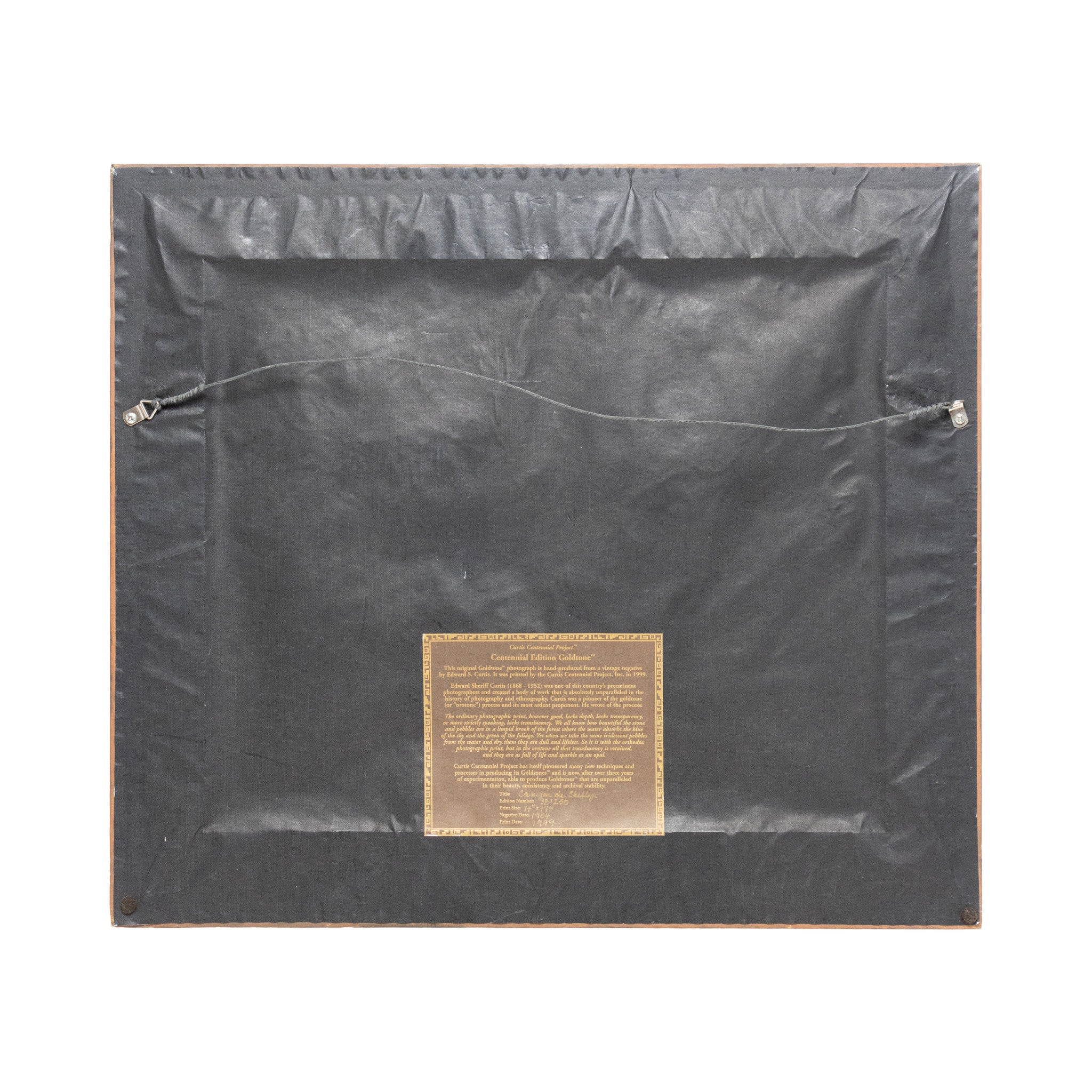 "Canyon de Chelly" by Edward Sheriff Curtis Goldtone