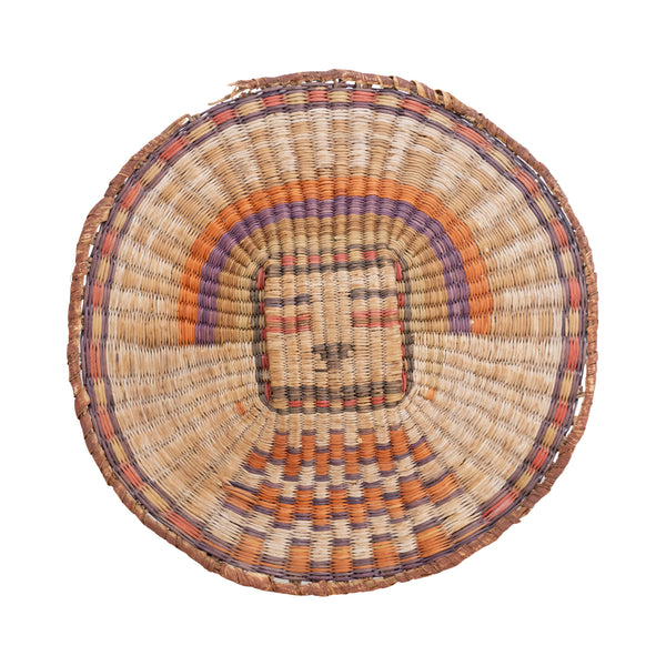 Hopi Third Mesa Pictorial Plate, Native, Basketry, Plate