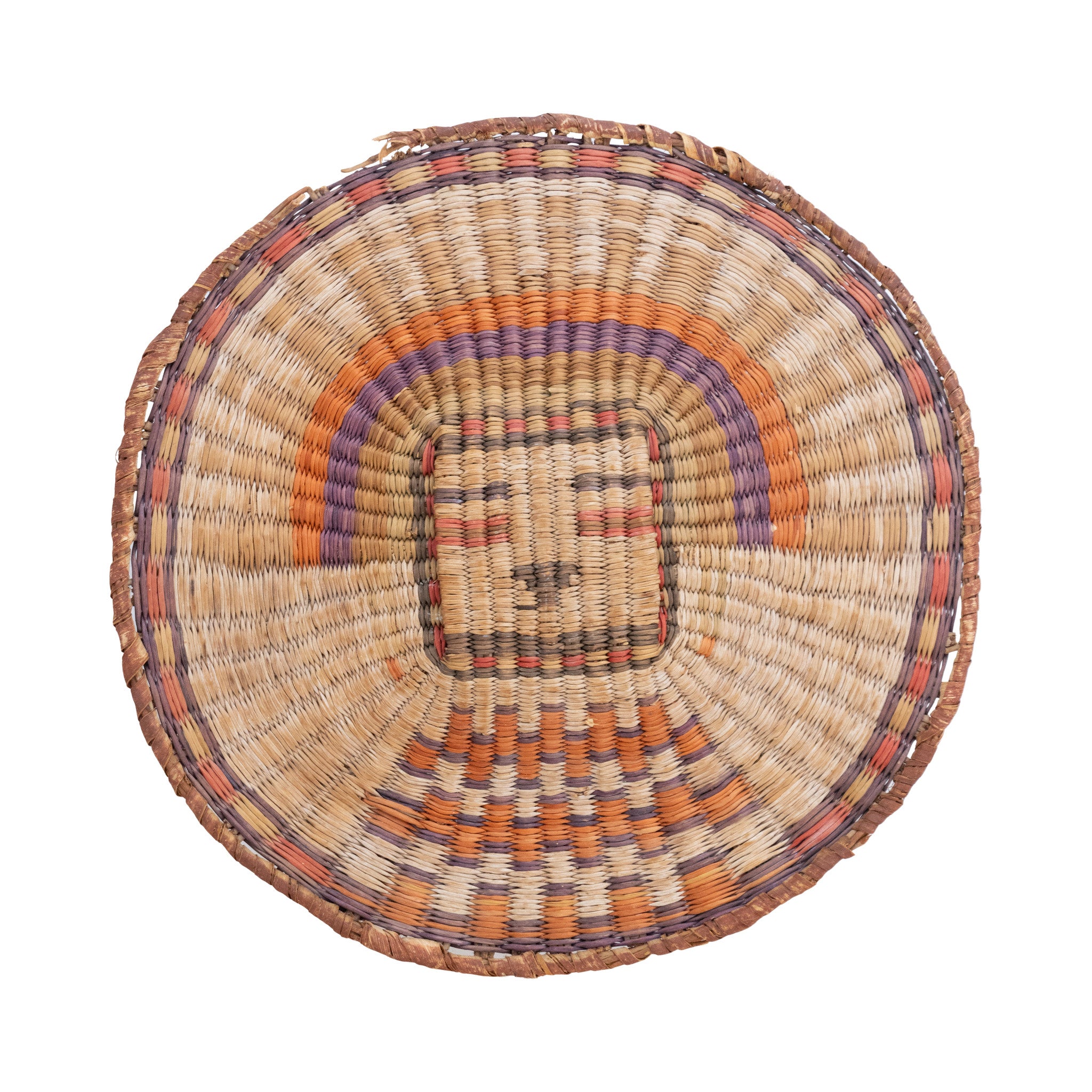 Hopi Third Mesa Pictorial Plate, Native, Basketry, Plate