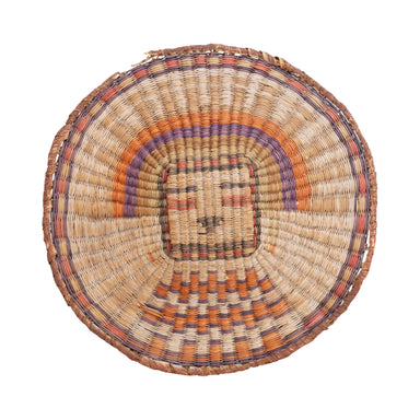 Hopi Third Mesa Pictorial Plate, Native, Basketry, Plate