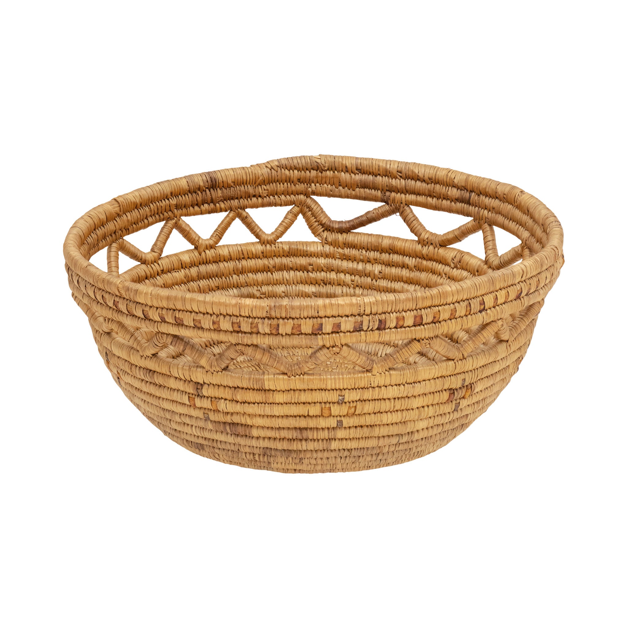 Tanana Eskimo Basket, Native, Basketry, Vertical