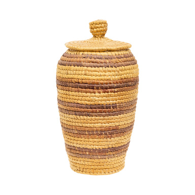 Alaska Eskimo Lidded Jar, Native, Pottery, Historic