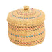 Quinault Lidded Basket, Native, Basketry, Vertical