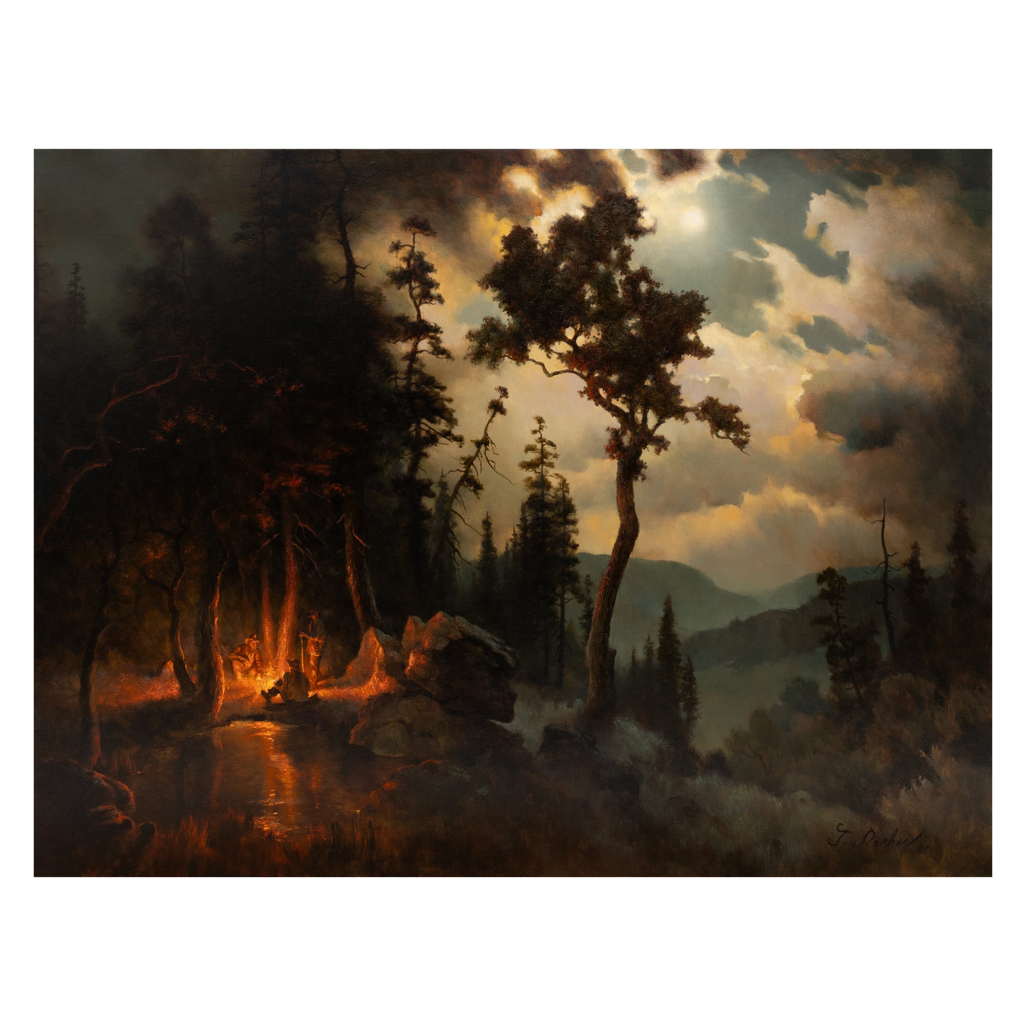 Evening in the Mountains by Greg Parker, Fine Art, Painting, Western