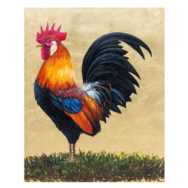 Rooster by E. Tapia, Fine Art, Painting, Wildlife