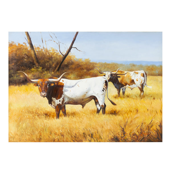 Longhorn by E. Tapia, Fine Art, Painting, Wildlife
