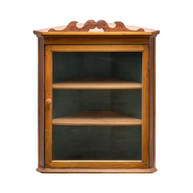 Vintage Pine Corner Cabinet, Furnishings, Furniture, Cabinet