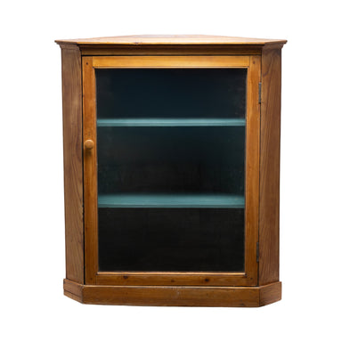 Vintage Pine Corner Cabinet, Furnishings, Furniture, Cabinet