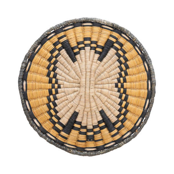 Hopi Wicker Plaque, Native, Basketry, Plate
