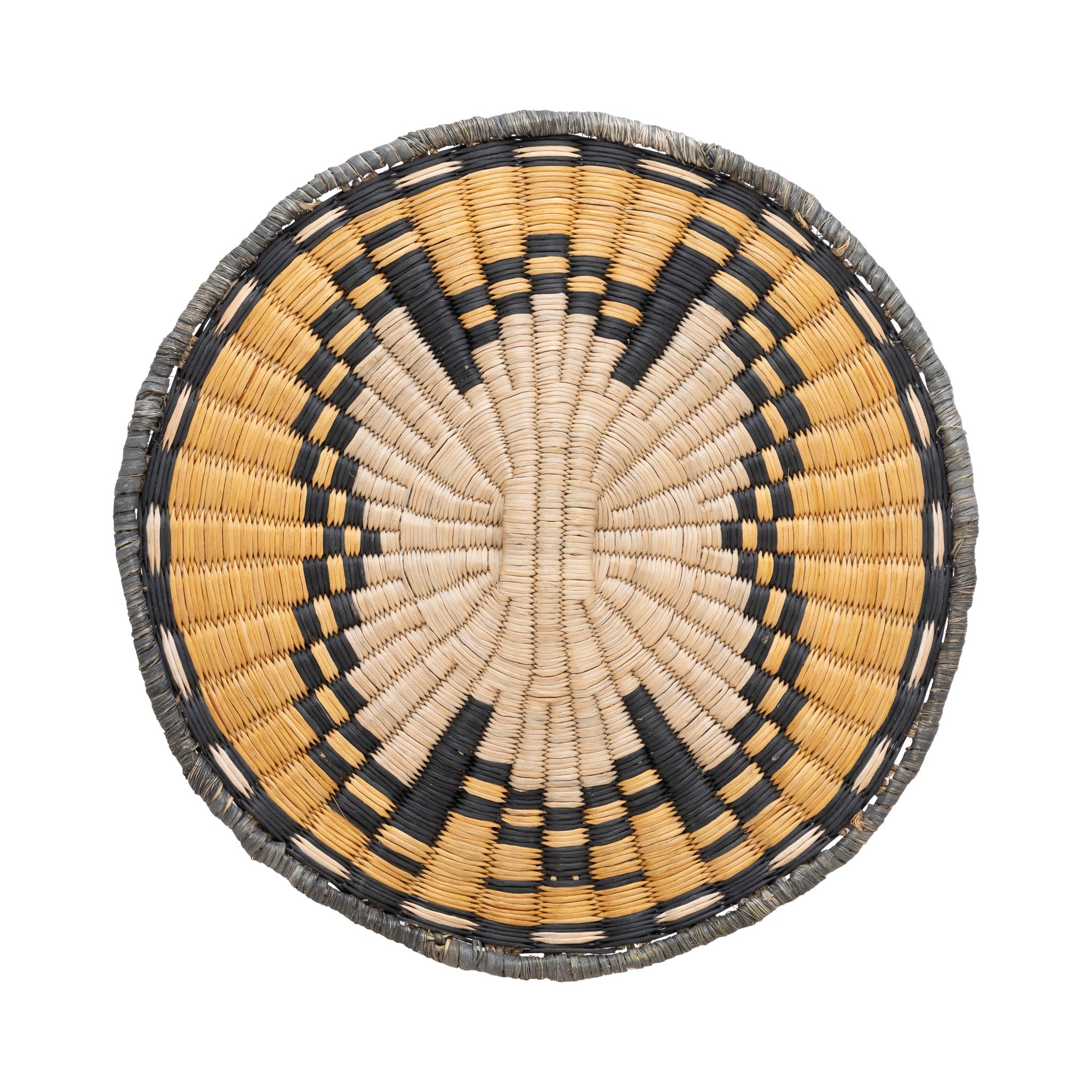 Hopi Wicker Plaque, Native, Basketry, Plate