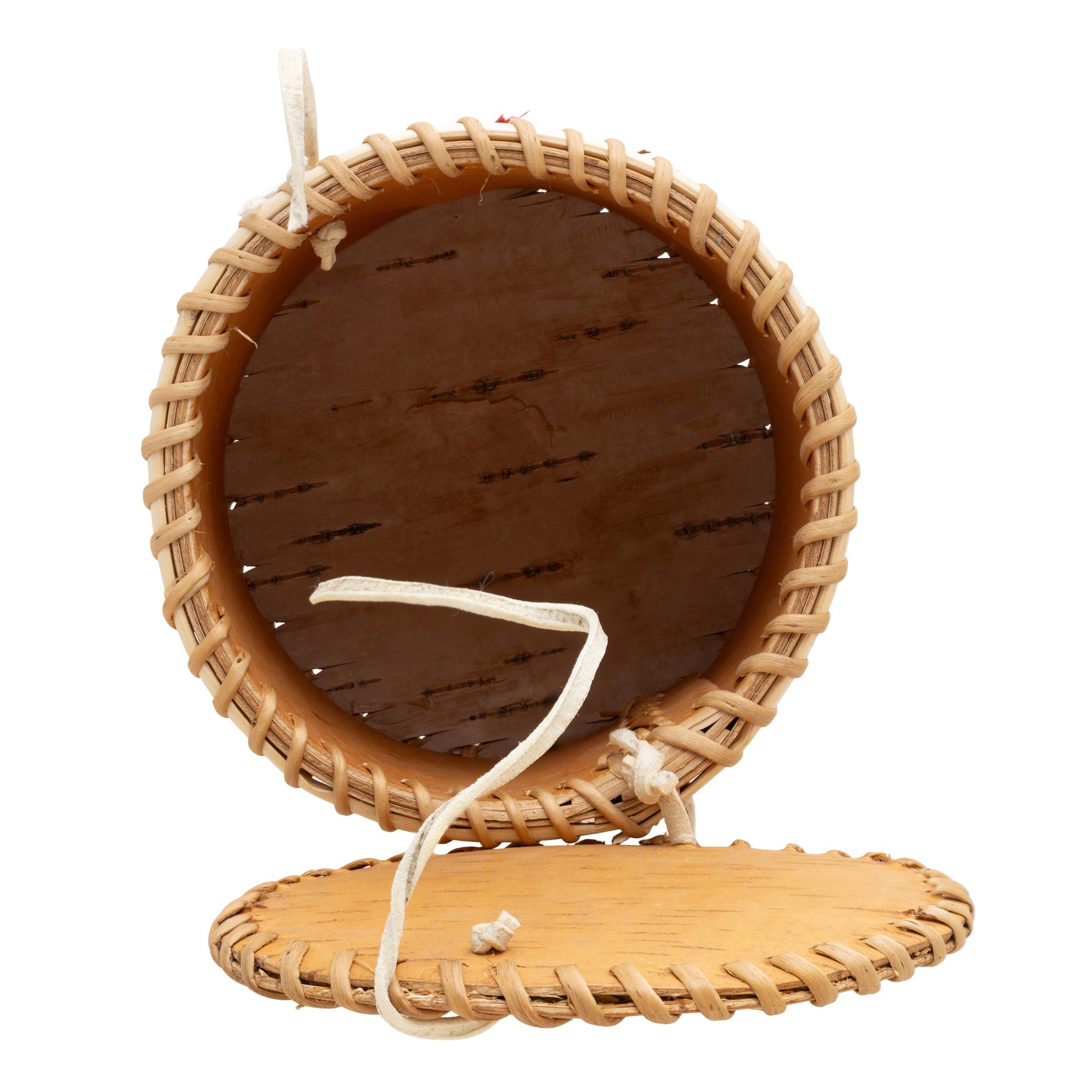 Acho Dene Koe First Nation Quilled Birch Bark Basket