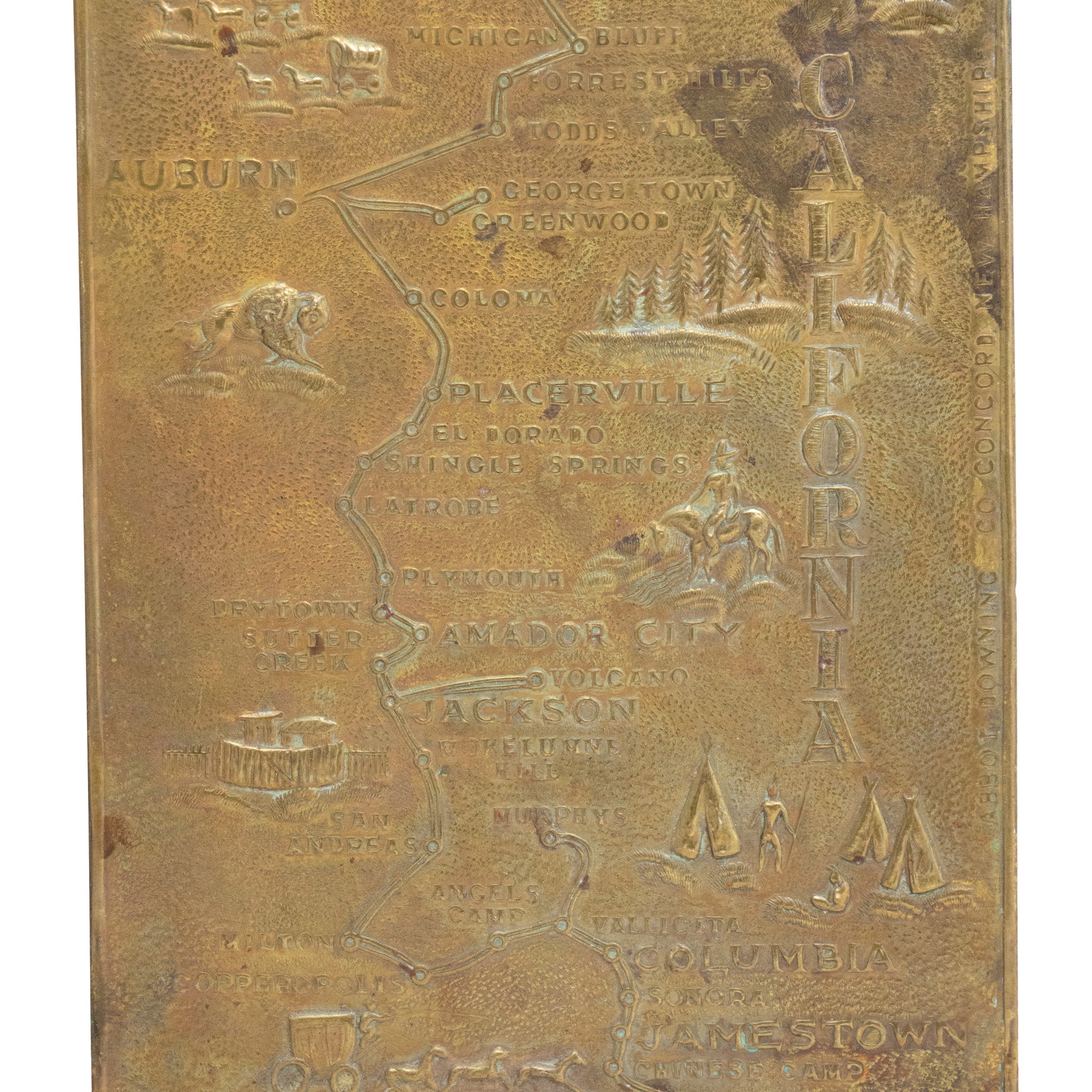 Wells Fargo Company Brass Door Push