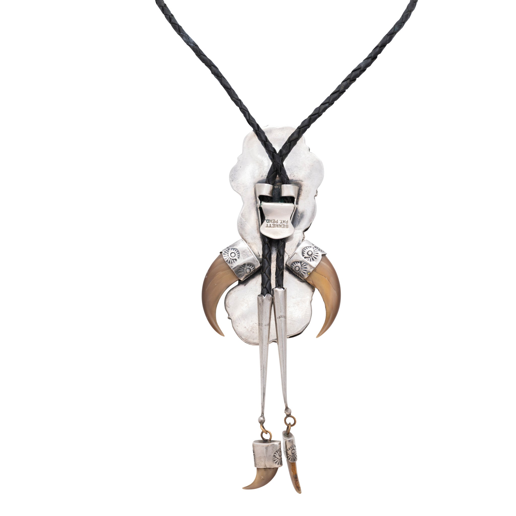 Tanner Camarona Navajo Turqouise Cougar Claw Bolo
