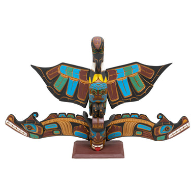 Northwest Coast Totem by Jimmy Joseph, Native, Carving, Totem Pole