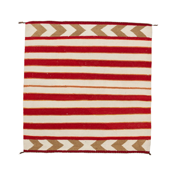 Navajo Crystal Single Saddle, Native, Weaving, Single Saddle Blanket