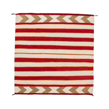 Navajo Crystal Single Saddle, Native, Weaving, Single Saddle Blanket