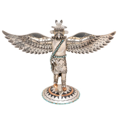 Sterling and Turquoise Eagle Dancer by Willford Begay, Jewelry, Display Piece, Native