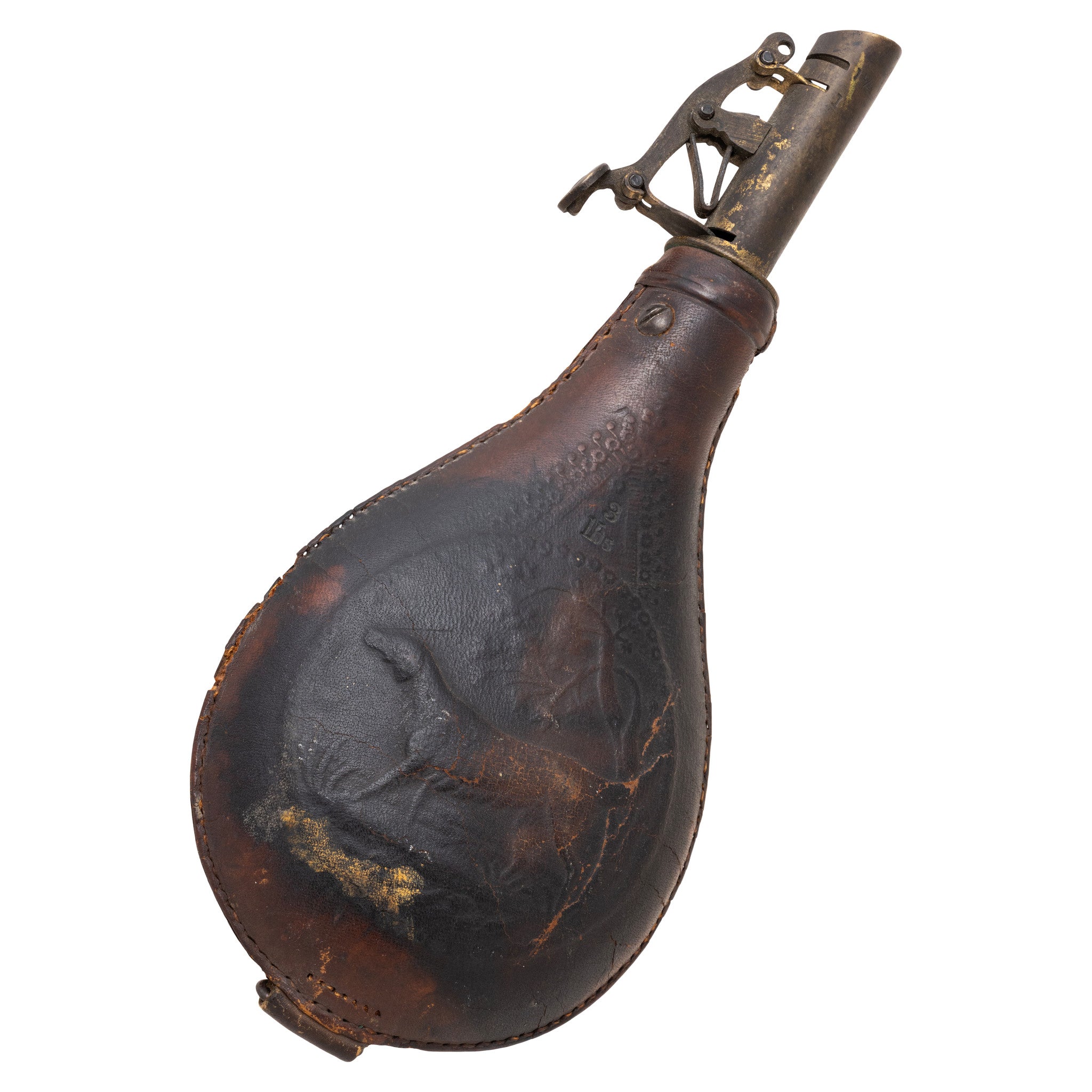 A & M Flask & Cap Co. Black Powder Flask, Firearms, Other, Powder Horn