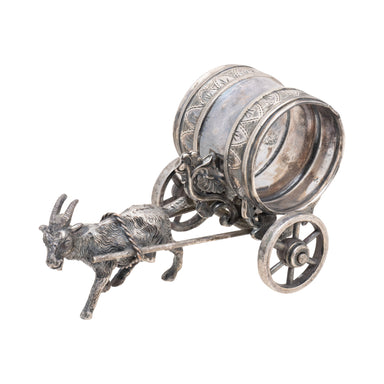 Victorian Silverplate Goat Napkin Ring, Furnishings, Dining, Serveware