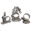 Three Figural Victorian Silverplate Napkin Rings, Furnishings, Kitchen, Other