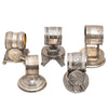 Five Victorian Silverplate Napkin Rings