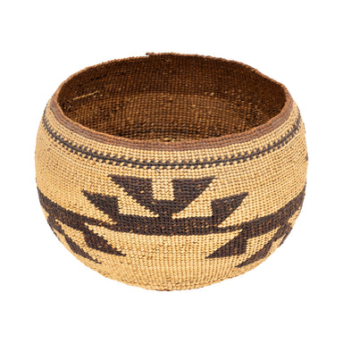 Hupa/Yurok Basket, Native, Basketry, Vertical