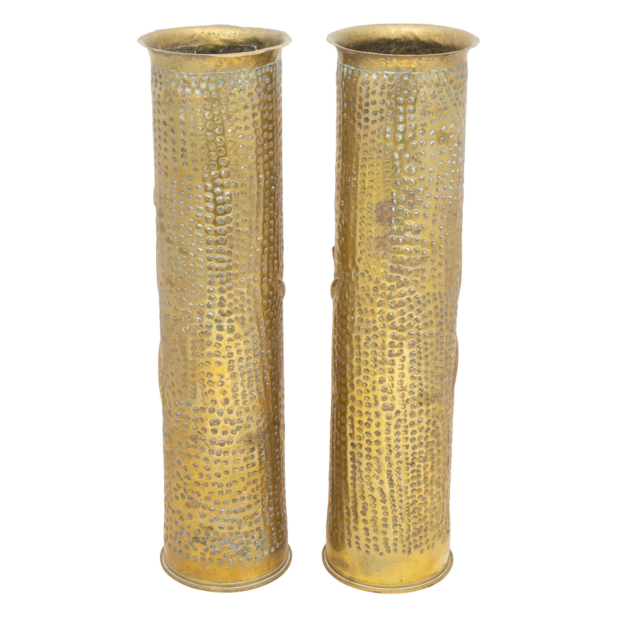 Pair Trench Art Vases