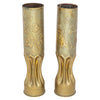 Pair Trench Art Vases, Furnishings, Decor, Trench Art