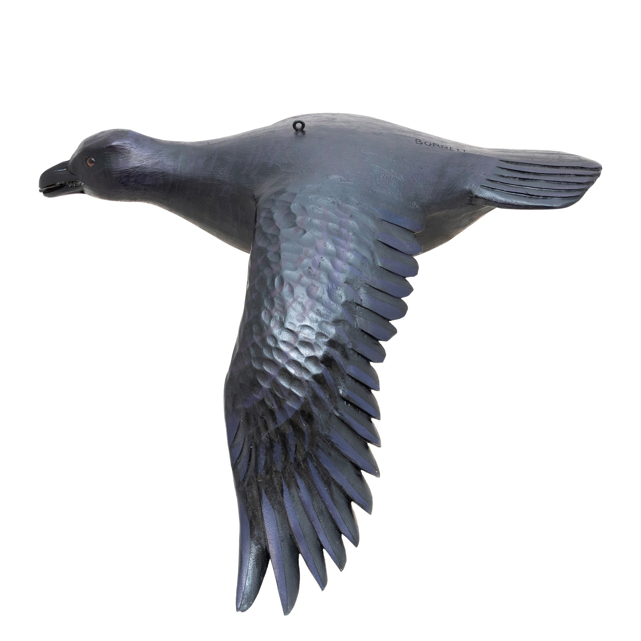 Flying Raven Decoy by Mike Borrett
