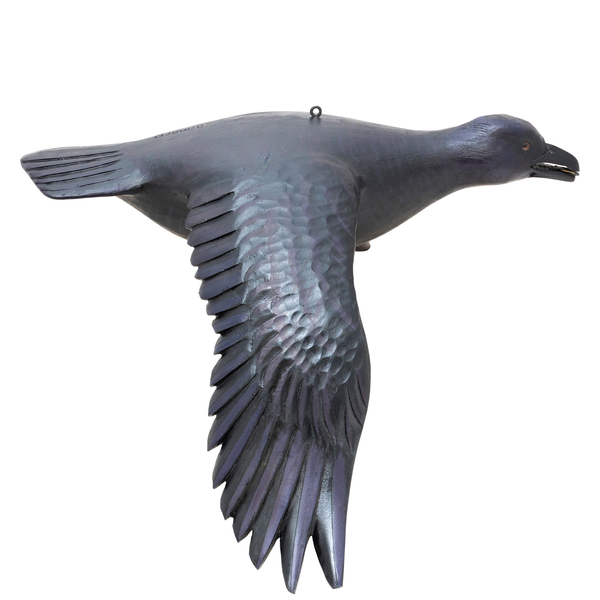 Flying Raven Decoy by Mike Borrett