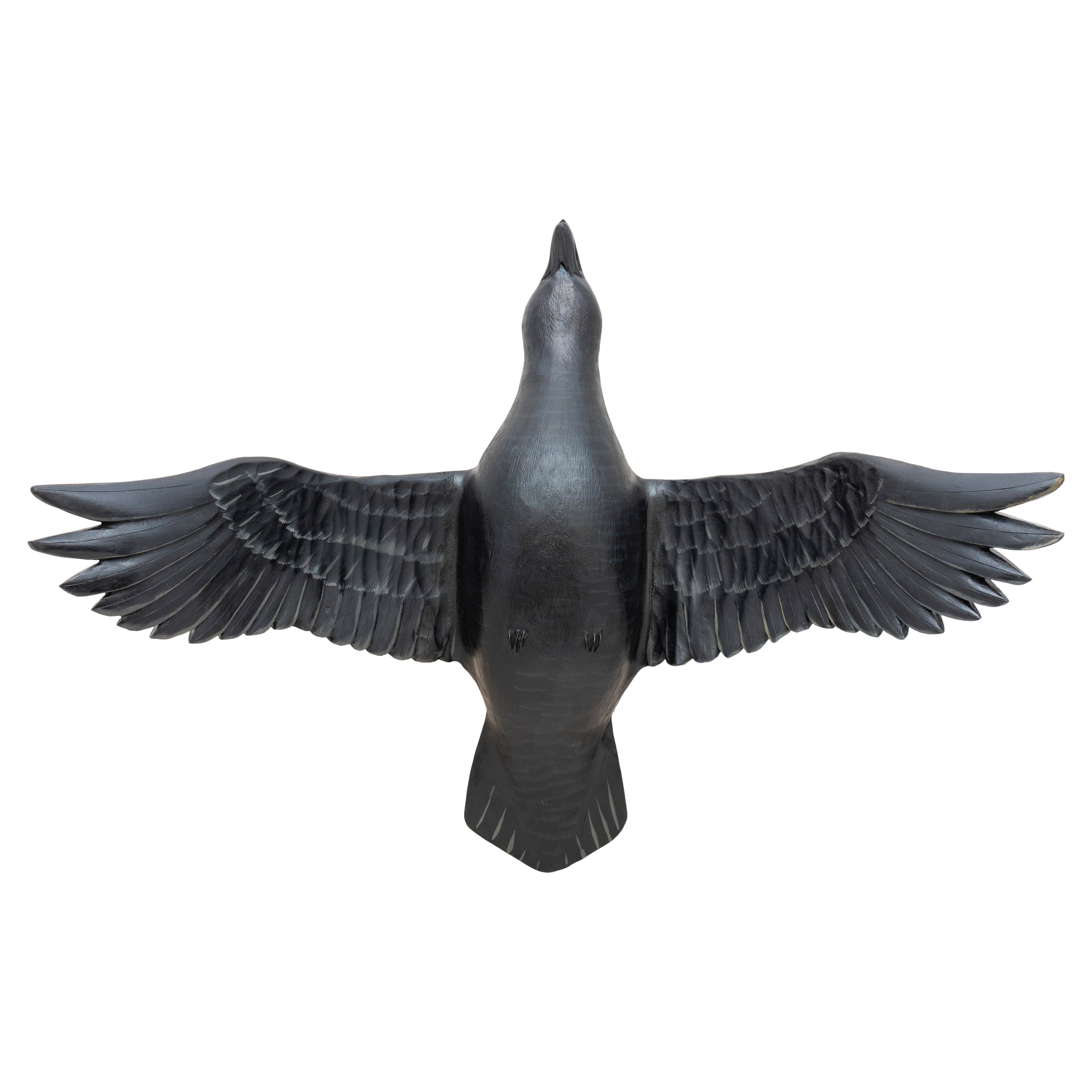 Flying Raven Decoy by Mike Borrett