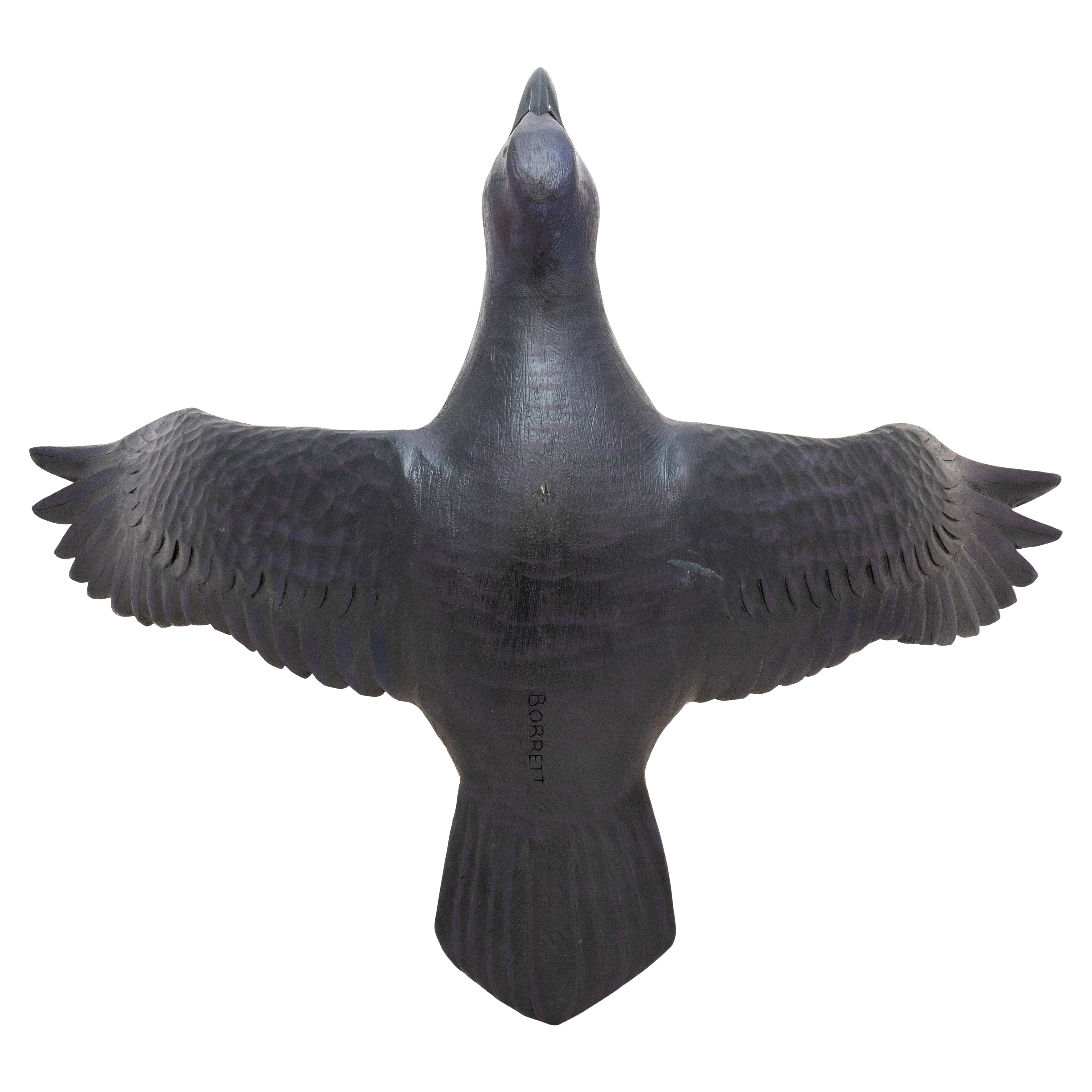 Flying Raven Decoy by Mike Borrett