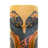 Tsimshian Raven and Salmon Woman Totem by David Boxley