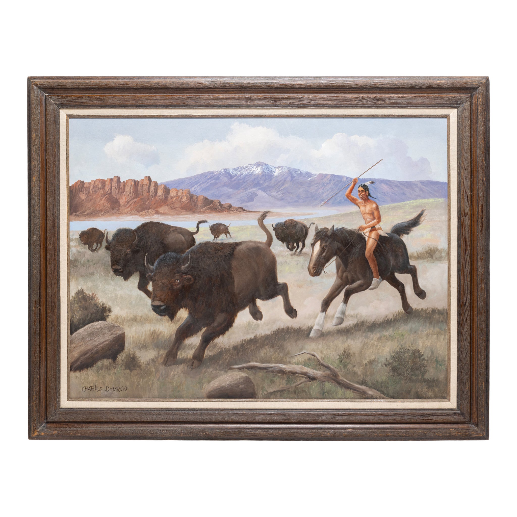 Bison Hunt by Charles Damrow