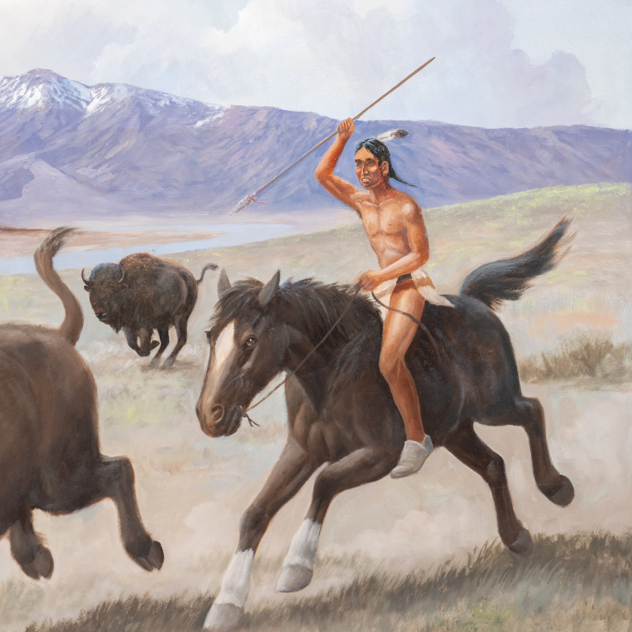 Bison Hunt by Charles Damrow