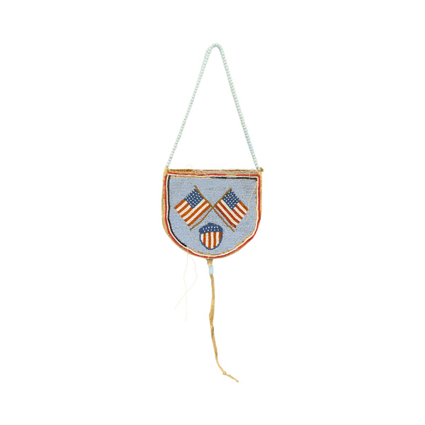 Nez Perce Patriotic Belt Pouch, Native, Bag, Pouch