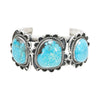 Turquoise and Silver Cuff Bracelet, Jewelry, Bracelet, Southwest